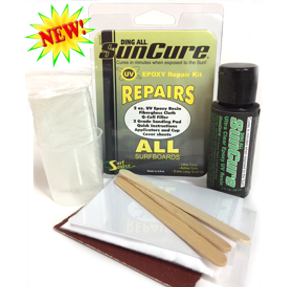 
                  
                    Ding Repair - Ding All Sun Cure Repairs ALL Epoxy kit.
                  
                