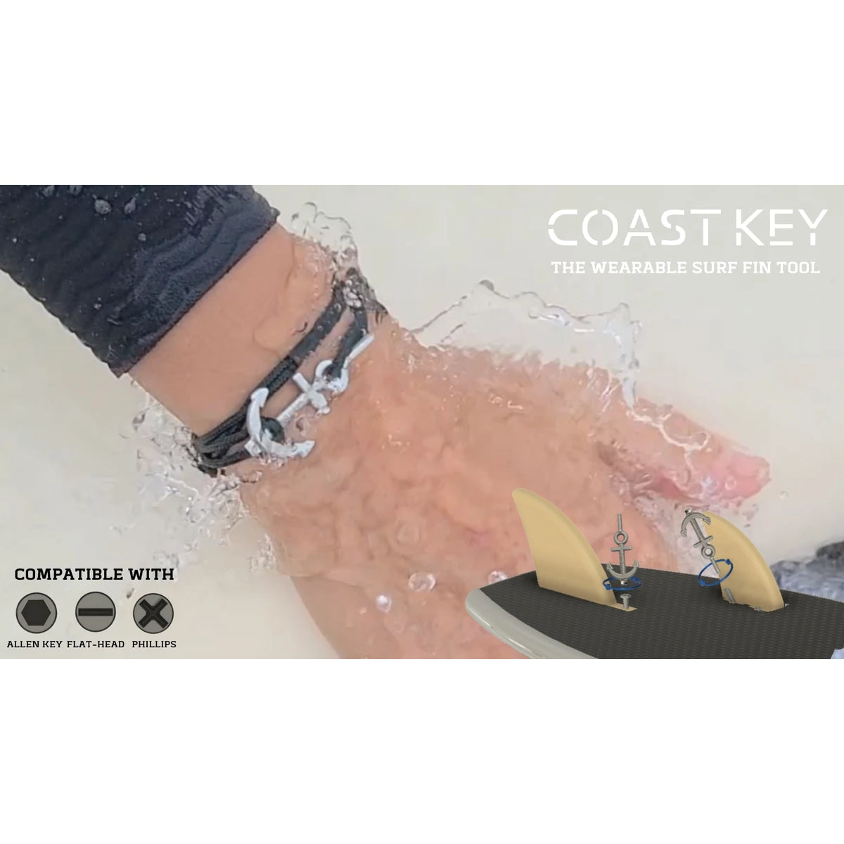 
                  
                    Jewellery / Fin Screw Key - COAST KEY Bracelet
                  
                