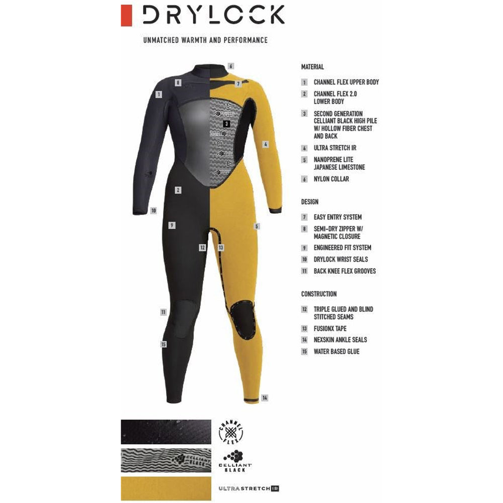 XCEL Drylock 6/5mm 極寒対応 レディース12 新品未使用 6/5 Women's XCEL Drylock Hooded – Surf Ontario