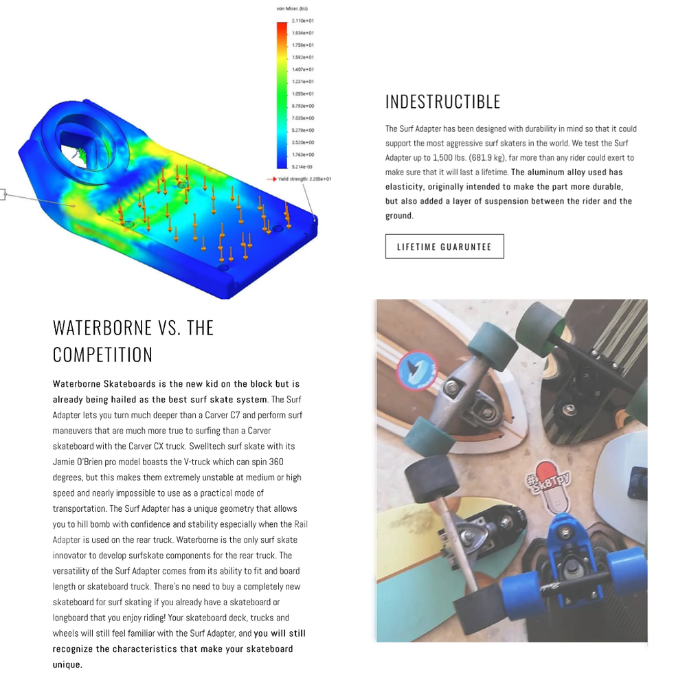 WATERBORNE SKATEBOARDS - Surf Skate Front Truck Adapter – Surf Ontario