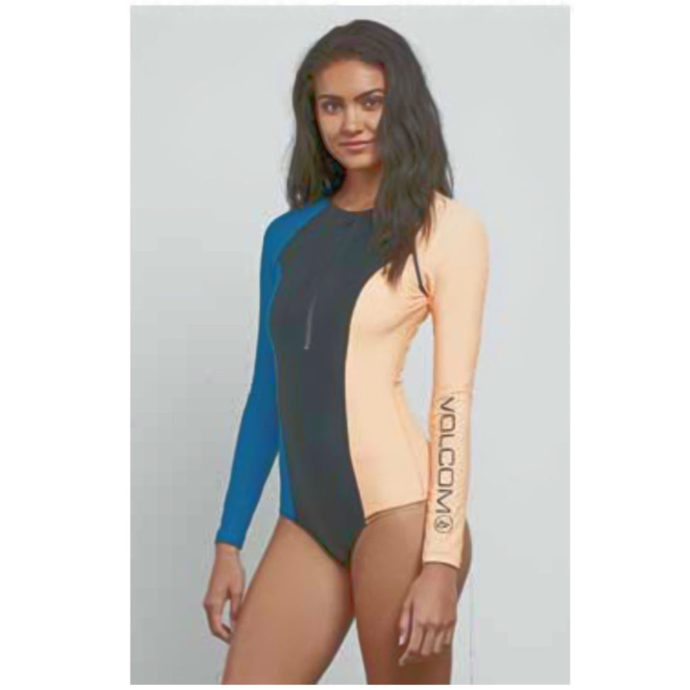 Sunisery Womens Two Piece Rash Guard Long Sleeve Swimsuit Surfing Bathing  Suit Swim Shirt with Shorts 