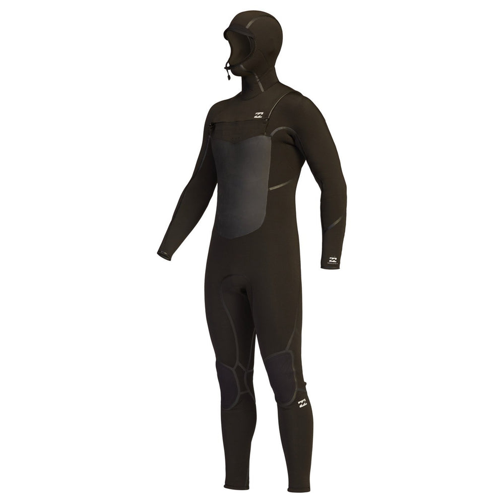 5 4 Mens Billabong Absolute Plus Chest Zip Hooded Full Wetsuit