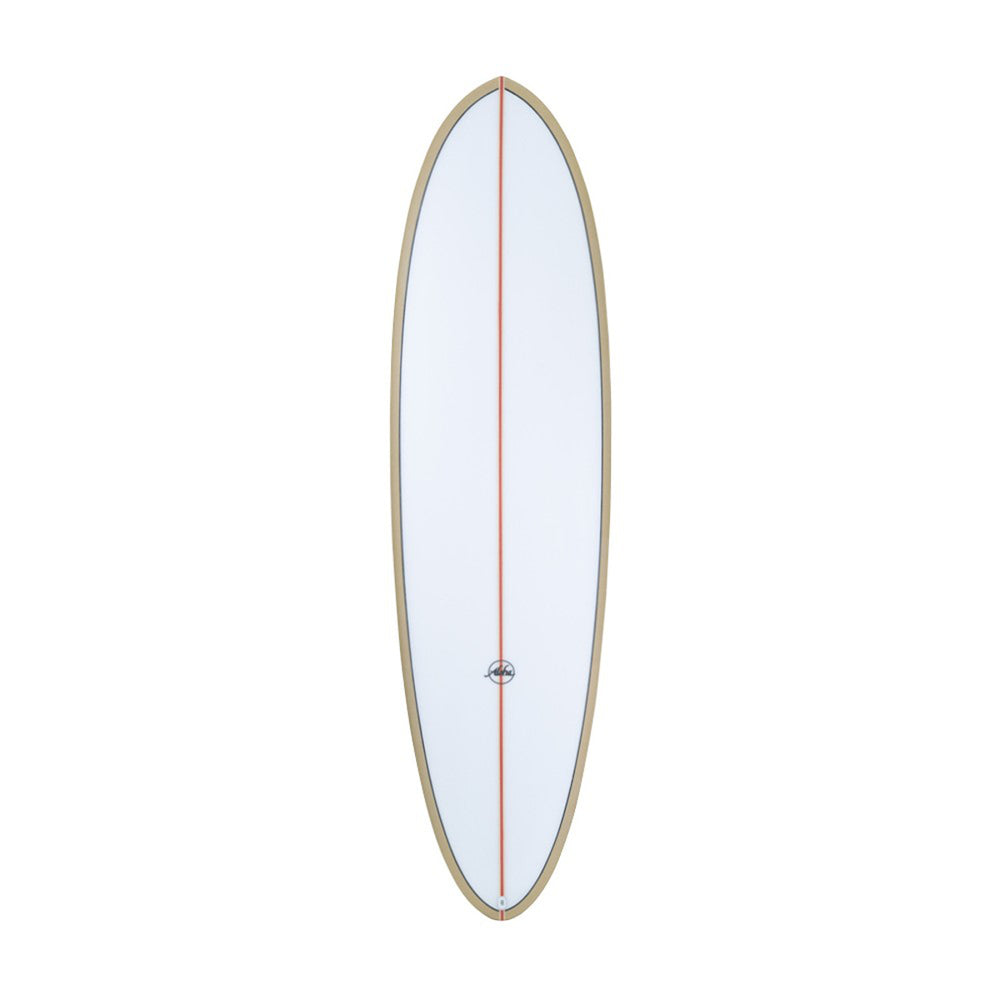 FUNBOARD MADERA + BLANCO + FRANJAS