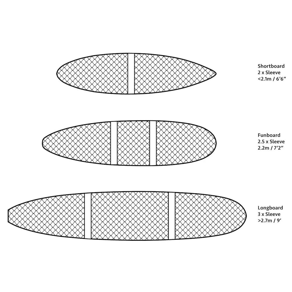 
                  
                    Board protection - Flexi-Hex Lite Sleeve (cardboard surfboard sock)
                  
                