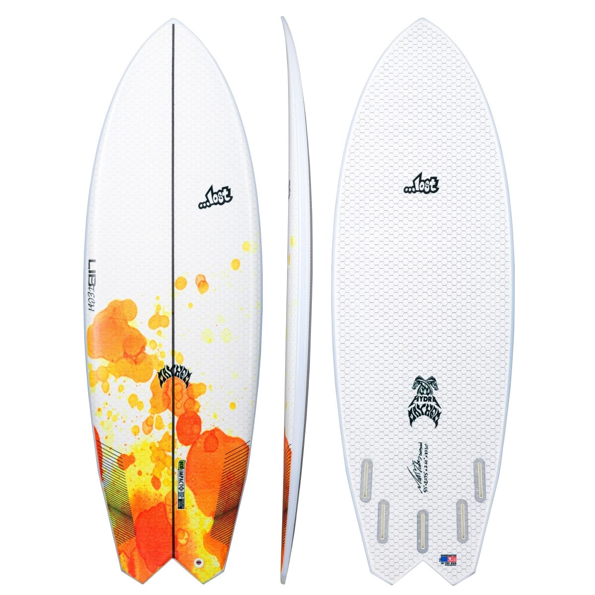 本日限定価格Lost SurfboardsLIB TECH 5'5 サーフボード Libtech - Lost Hydra 5'5 (FCSII compatible)