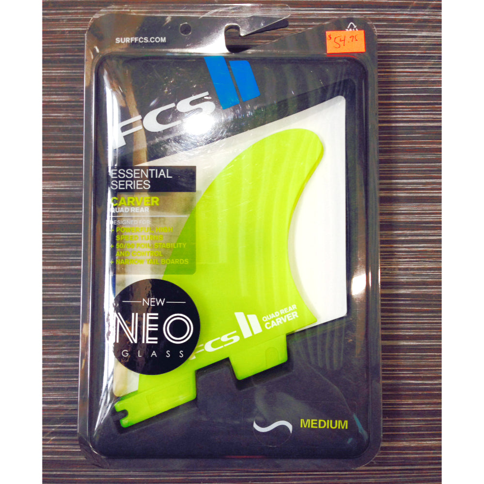 FCS II QUAD REAR - Carver Neo Glass Set - Medium – Surf Ontario