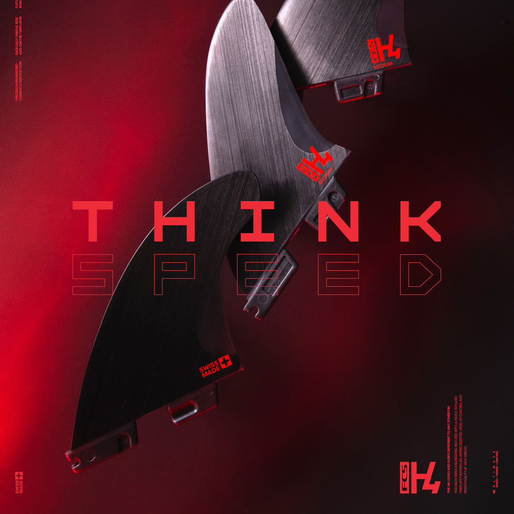 FCS II THRUSTER - H4 Smoke Tri Fins - Medium – Surf Ontario